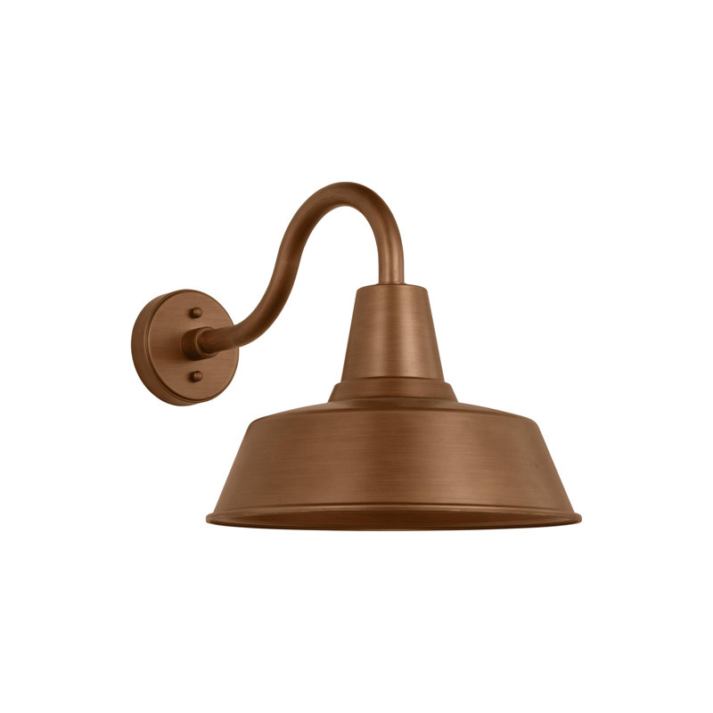 1 - Light Armed Sconce, Natural Copper, Yes, 13.5" H x 14" W x 21.13" D