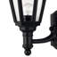 Black Beveled Glass Outdoor Wall Lantern