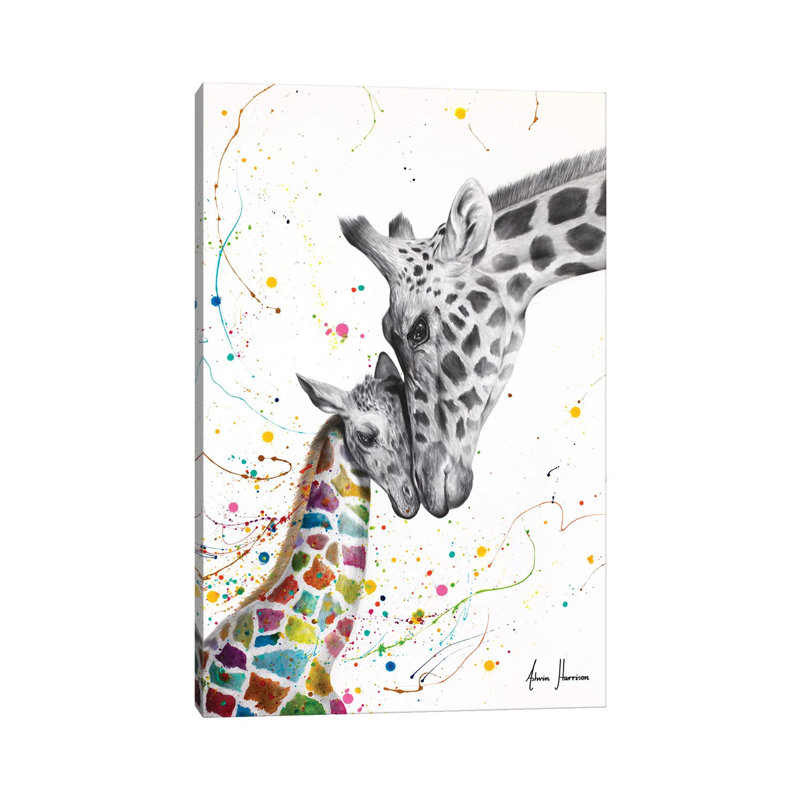Célébration de l'amour - estampe numérique sur toile tendue avec châssis, H 18 po x l 12 po