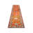 Runner One-of-a-Kind Hand-Knotted 1960s 2'9" x 12'1" Runner Wool Area Rug in Red/Orange/Ivory