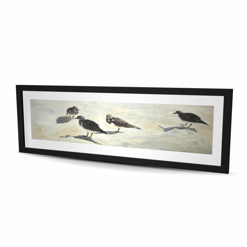 Sandpiper Birds, H 48 po x l 16 po, Noir