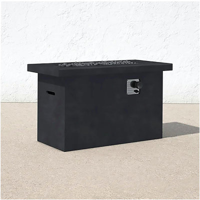 Concrete Propane/Natural Gas Outdoor Fire Pit Table