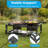 Double Burner Propane Gas Cooker, 100,000BTU Outdoor High-Pressure Burner with 0–10 PSI Regulator for Camping, Frying, Boiling Home Brewing