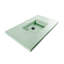 Newterra Concrete Handmade Rectangular Console Bathroom Sink-110136443-70734338