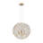 Floral Globe Sphere Crystal Chandelier-208571271