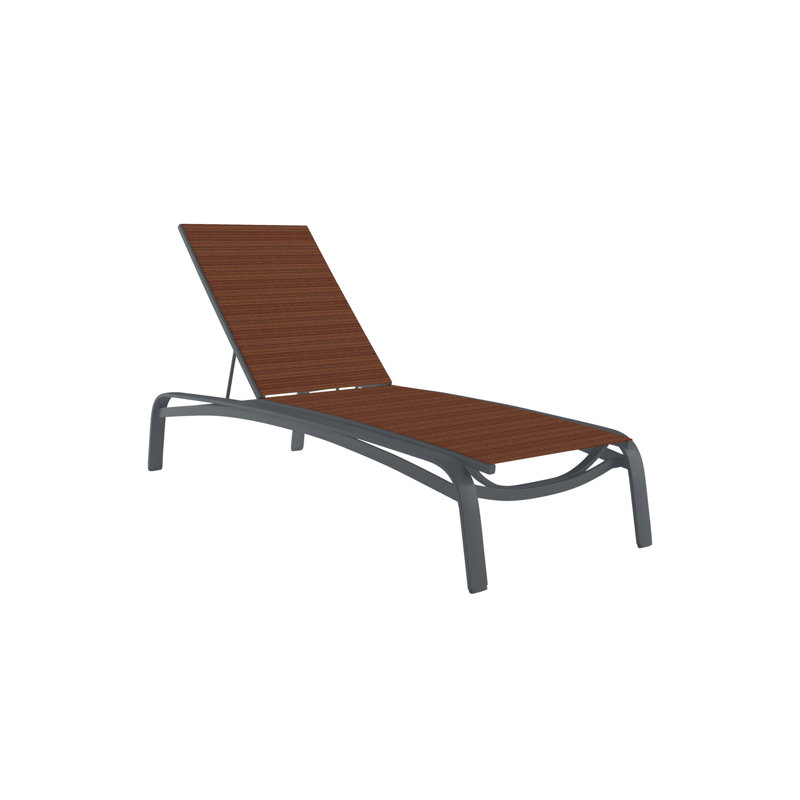 Laguna Beach Outdoor Chaise Lounge, Cape Cove, Graphite