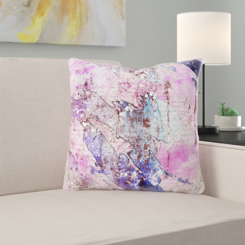 Outdoor Reversible Throw Pillow, Microsuede, Indoor