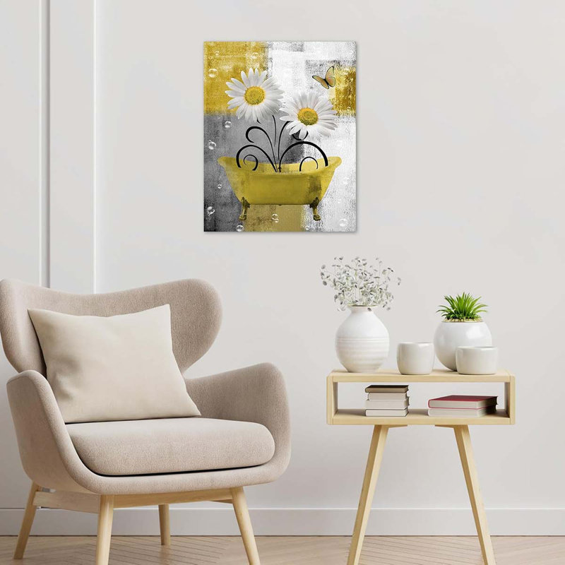 Wrapped Canvas Print, 40 cm H x 30 cm W, Yellow