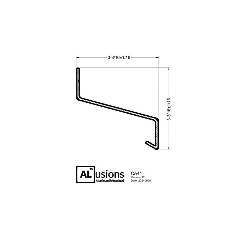 Garniture de solin en aluminium composite argenté gris argenté 3,19 po x 3,19 po x 8 pi Alusions, Gris argenté argentin