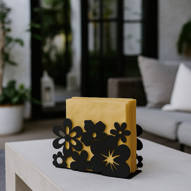 Porte-serviettes Tillie, Noir