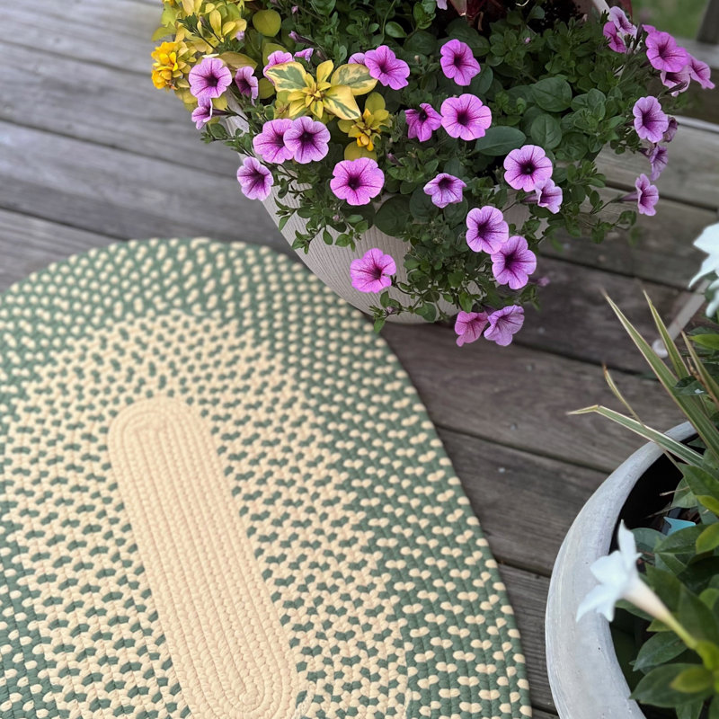 Tapis ovale intérieur / extérieur Cape Eden, Ovale 5 pi x7 pi