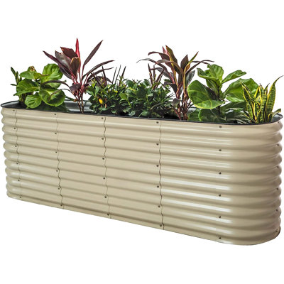 32" Tall 9 In 1 Modular Metal Outdoor Raised Garden Bed
