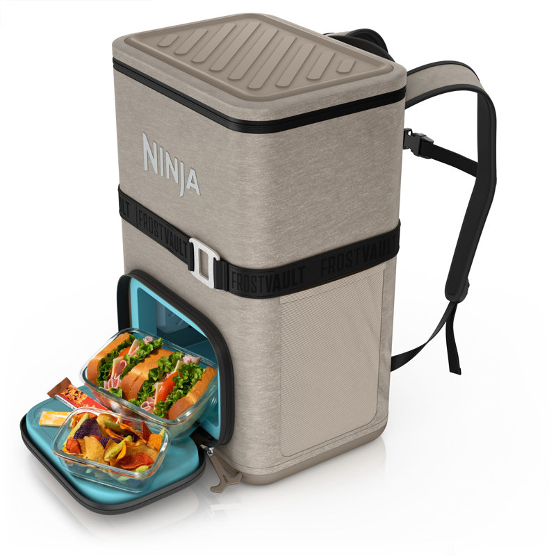 Ninja Outdoor Frostvault Go 36-can Soft Cooler With Cold Dry Zone, Birch Beige