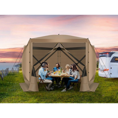 10x10FT Camping Gazebo Screen Tent