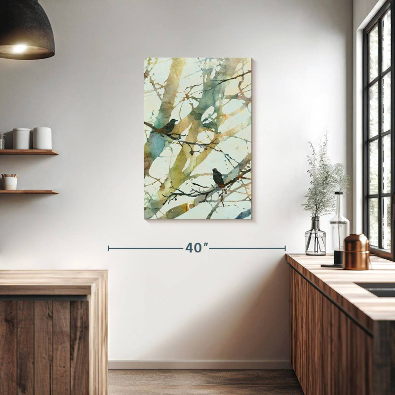 Harnek Botanical Birds II, 36" H x 24" W
