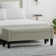 52" Upholstered Storage Bench With Truncated Arms
