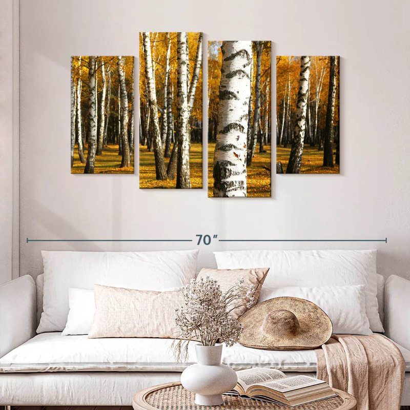 Alvord Golden Birch Grove, H 32 po x l 52 po