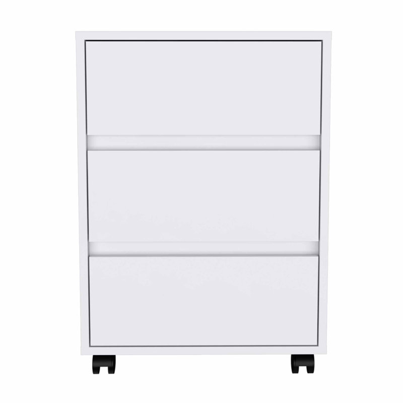 18.2'' Wide 3 -Drawer File Cabinet, White