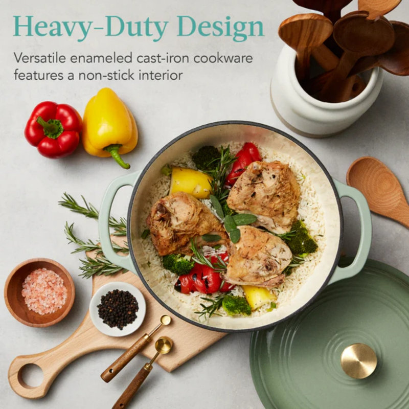 Dutch Oven- 6Qt, Sage Green