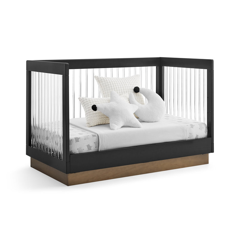 James 4-in-1 Convertible Crib, Gray