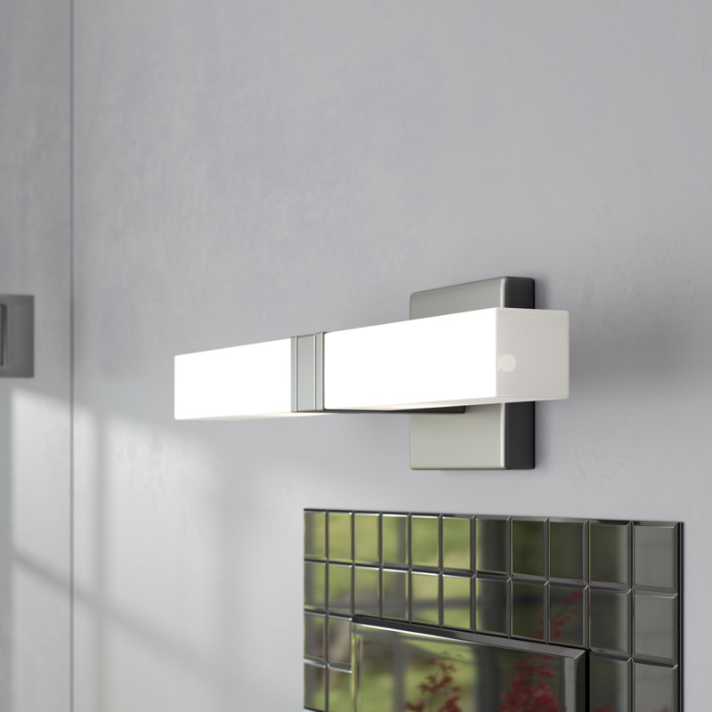 Applique murale encastrée en nickel mat à 2 lumières à intensité variable Backadine