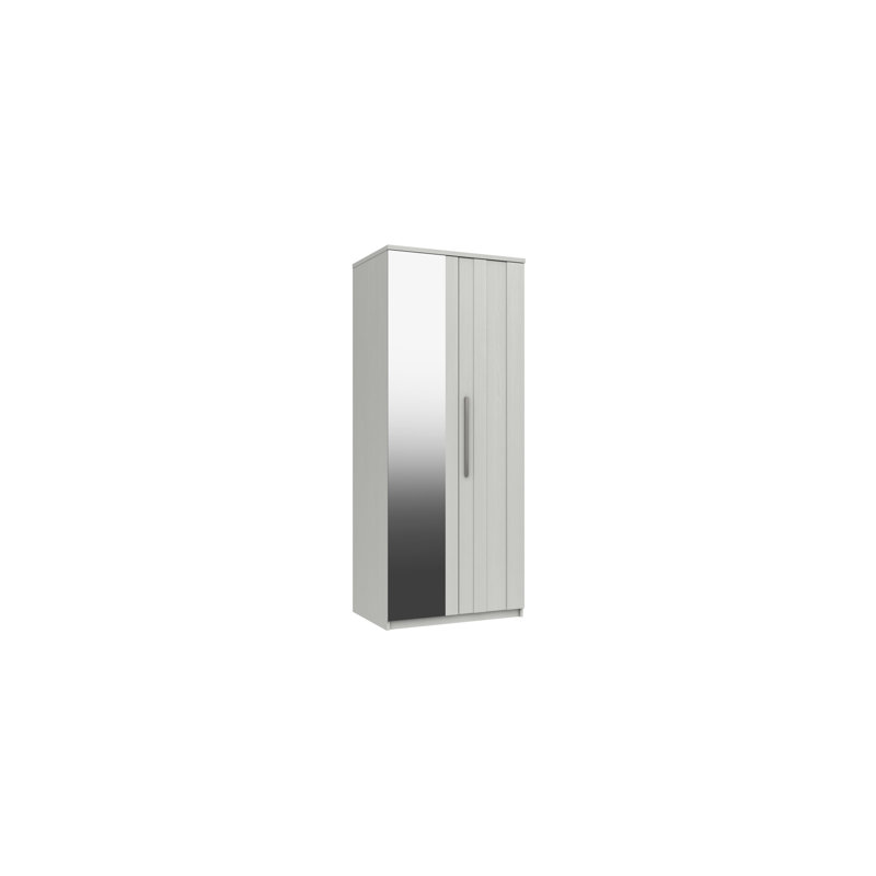 Mcginley 2 Door Manufactured Wood Wardrobe, White