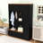 Hall Tree with Storage Bench, 4 Drawers, 2 Cabinets, 4 Hooks and Side Storage Organizer-129754465