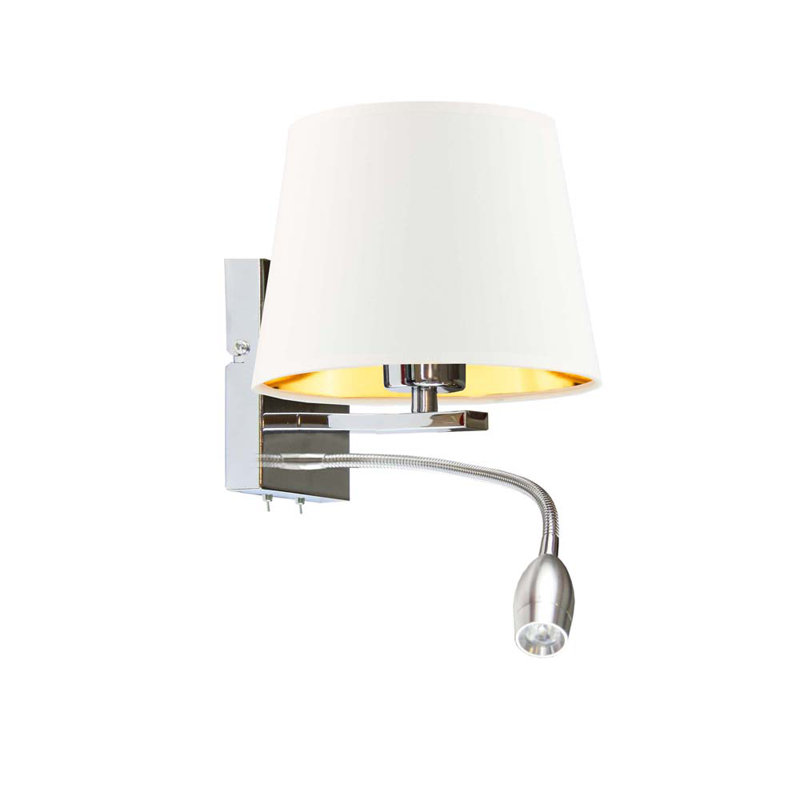 Zeller LED Armed Sconce, White