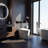 Smart Toilet With Built-In Bidet, Foot Sensor Flush, Heated Seat, Warm Water, Warm Air Dryer, Remote And Knob Control, Digital Display