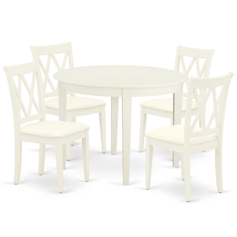 Thackeray 4 - Person Solid Wood Solid Wood Top Four Leg Dining Set