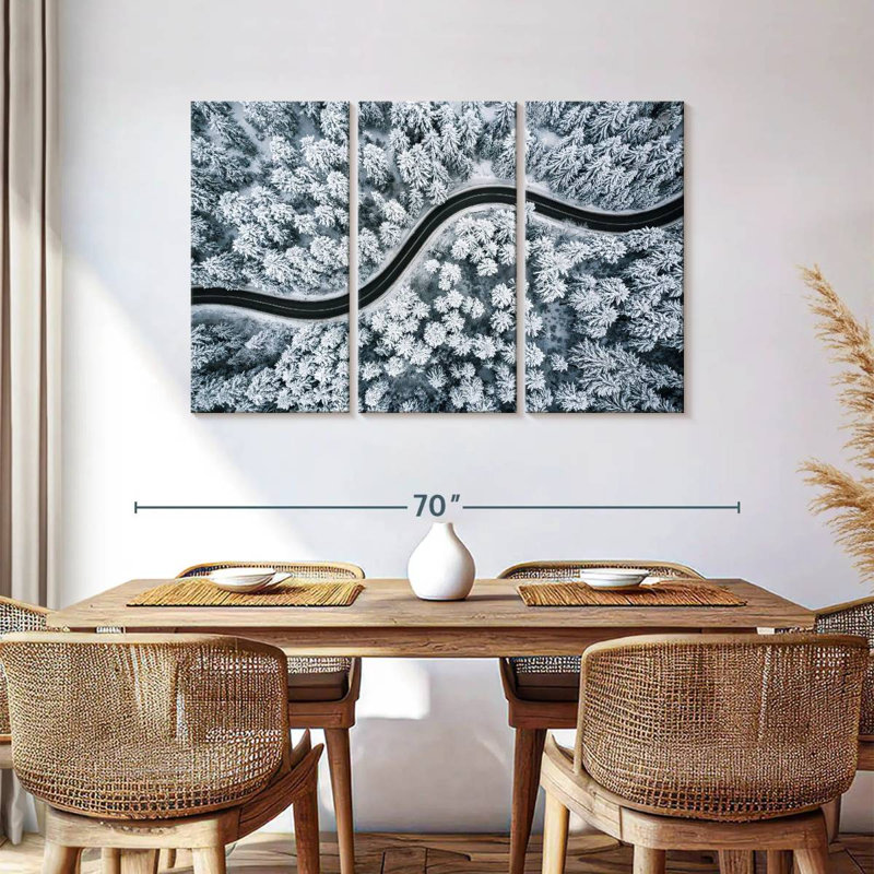 Mehar Snow Forest Road, 36" H x 57" W