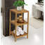 Étagères de salle de bain autoportantes en bois massif l 14,5 po x H 28,5 po x P 13 po Nicieza-1205075011