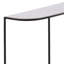 Brian 43" Wide Banswara Marble Console Table, White