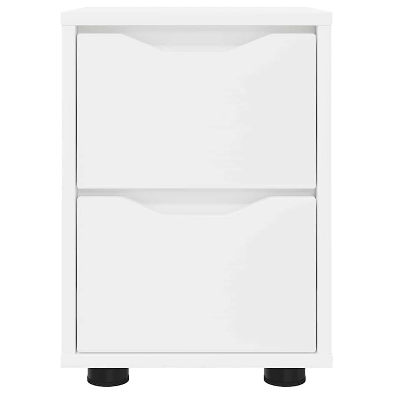 30.5cm W Manufactured Wood Bedside Table, White