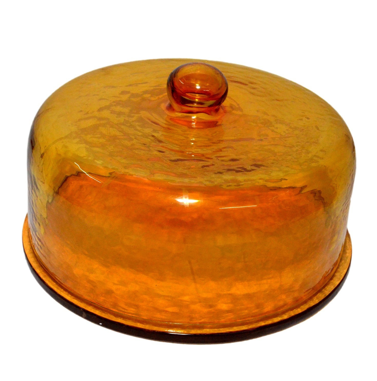 Heinrik Cake Stand, 6.5" x 11.25" x 11.25", Yellow