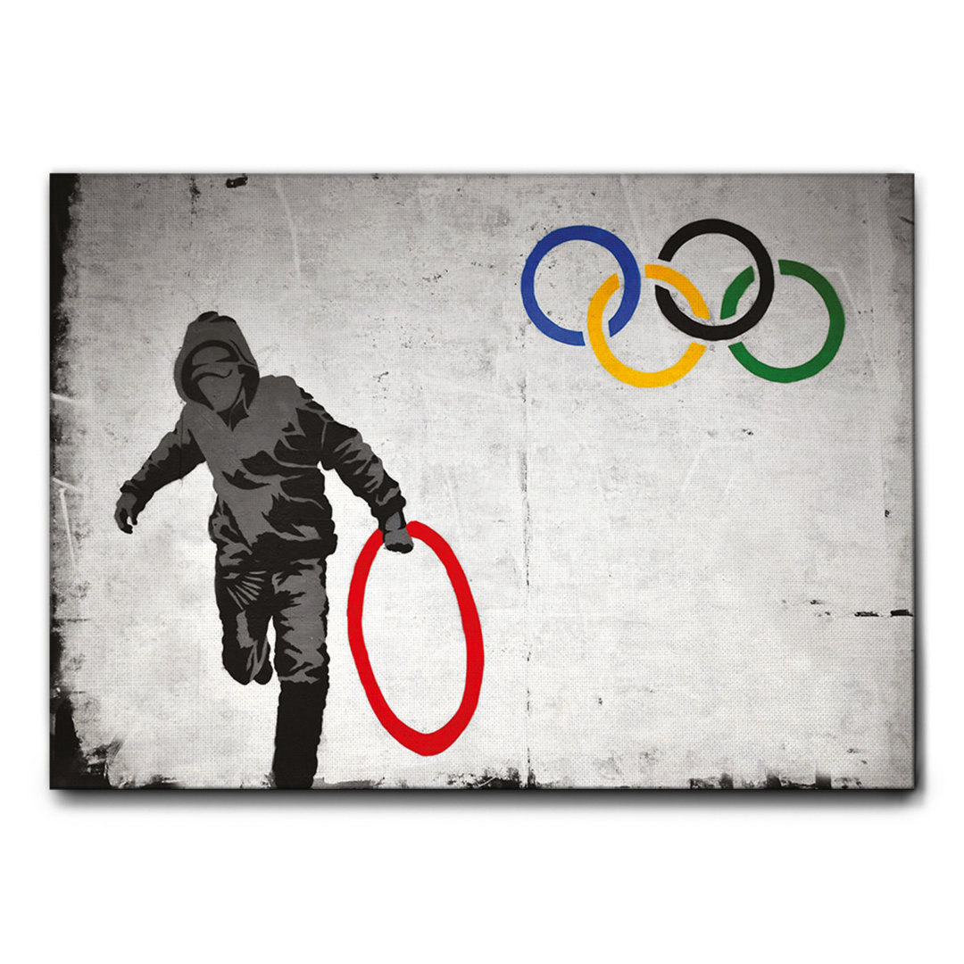 Leinwandbild Olympic Circle von Banksy