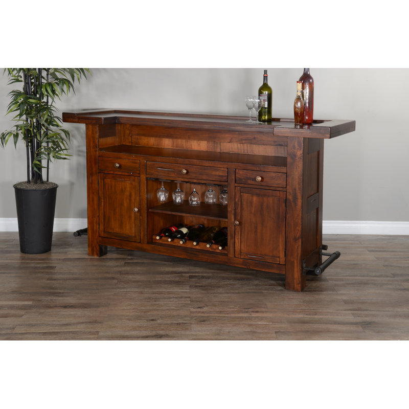 Hardin 78'' Home Bar, Walnut