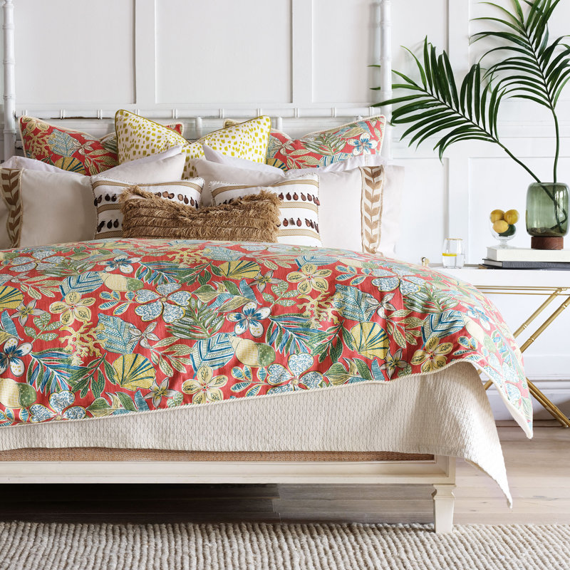 Akela Coverlet, Super King Coverlet, Ivory
