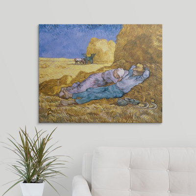 «Noon or the Siesta, After Millet, 1890» par Vincent Van Gogh, reproduction d'art