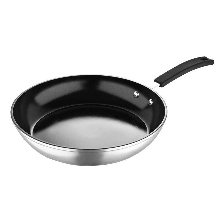 MasterPRO Smart by - 11 Forged Aluminum Fry Pan with Ceramic Non Toxic Non Stick Interior,Polished MPUS13044-SLV
