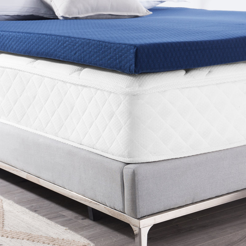 Clarkson Extra-long Twin 3'' Memory Foam Mattress Topper, King