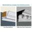 7-7/8 in x 5-1/2 in x 96 in Leaf Polyurethane Crown Moulding Pro Pack 16 LF
