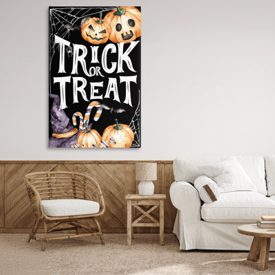 Trick Or Treat Creepy Traditions Canvas, design by Kim Allen