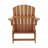 Outdoor Adirondack Chair, Wooden Folding Pre-Assembled Backrest And Seatboard