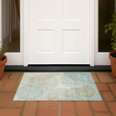 Tapis géométrique intérieur / extérieur lavable à la machine Chantille ACN2746