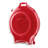 Sterilite Clear Lid Red Base Nesting Storage Christmas Wreath Box (18 Pack)