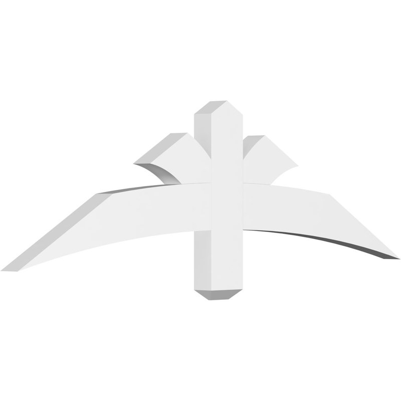 Support pour pignon Davenport, H 14 po x l 48 po (pas: 7/12), P 2 po x F 4 po, PVC