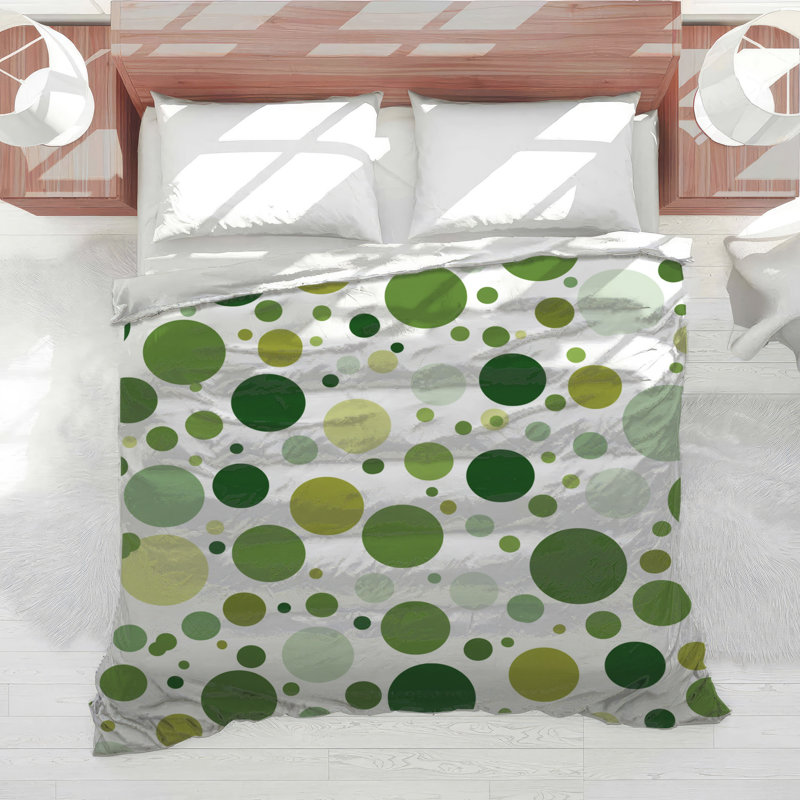 Circles Bedding Abstract Comforter Modern, Twin Extra Long
