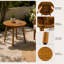 Table de bout en bois d'acacia massif