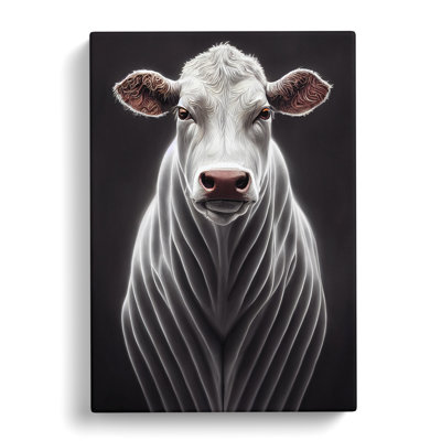Cow Futuristic - Wrapped Canvas